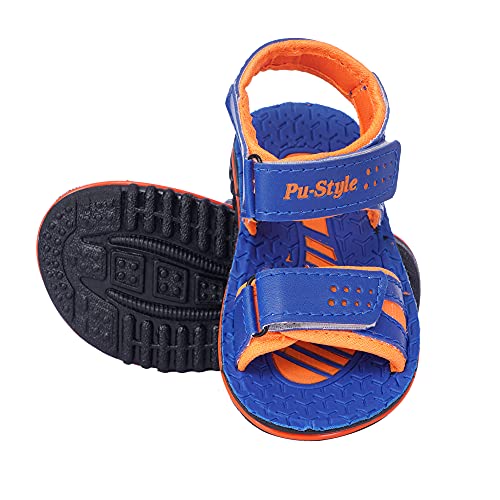 Image of BUNNIES PS-6 Blue & Orange Colour Sandal for Boys & Girls| for (1 to 5 Year)