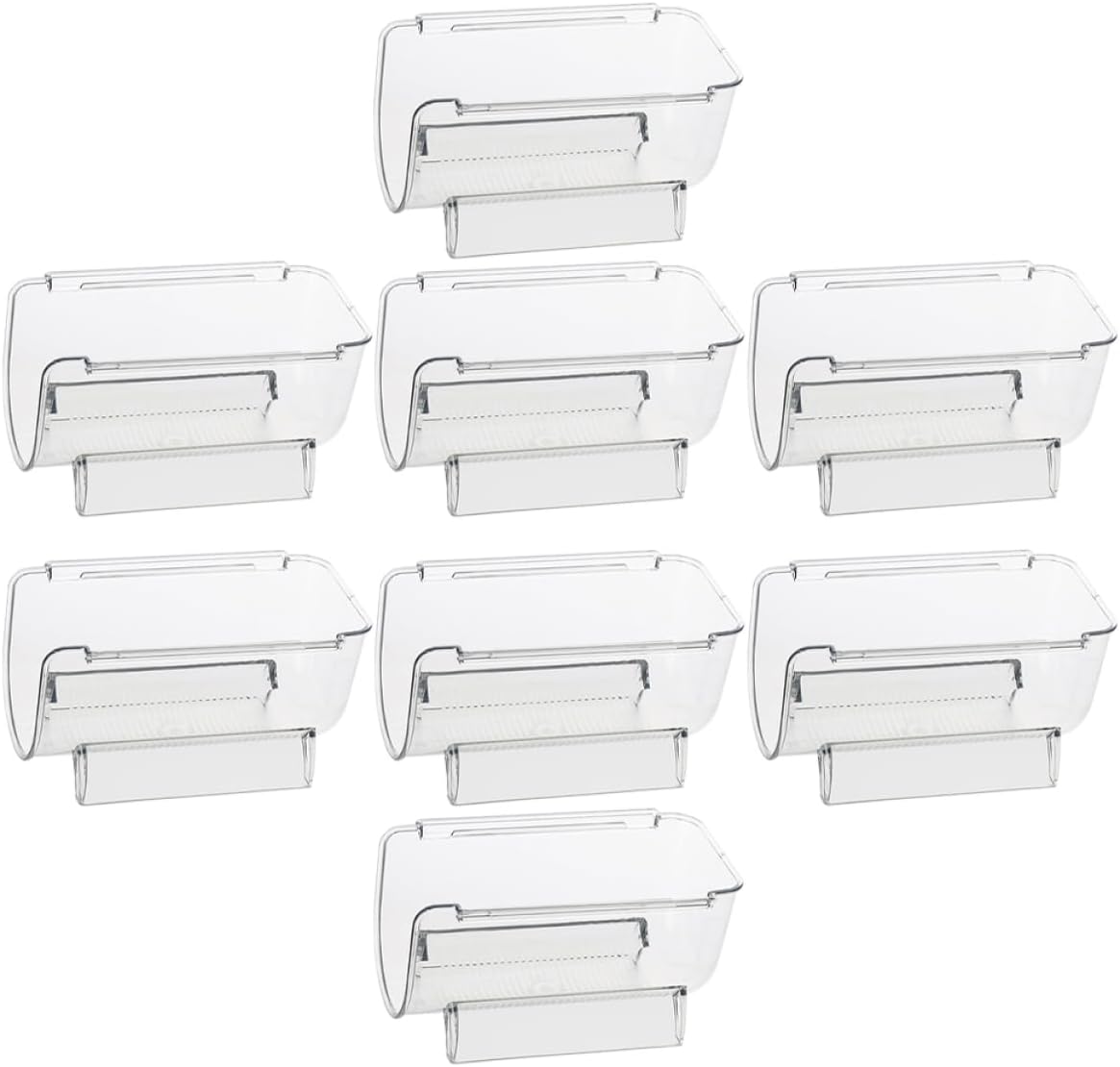 MERRYHAPY 8pcs Acrylic Wine Bottle Rack Stackable Wine Holder Floating Stand for Home Bar