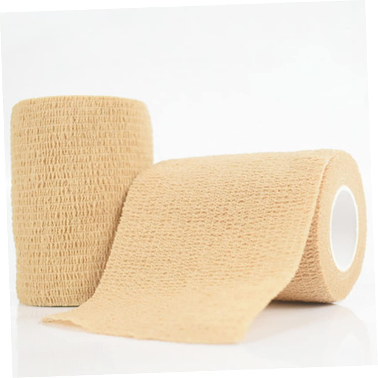 2pcs Self-Adhesive Elastic Bandages for Sports Compression Fabric Wraps for First Aid and Injury Support