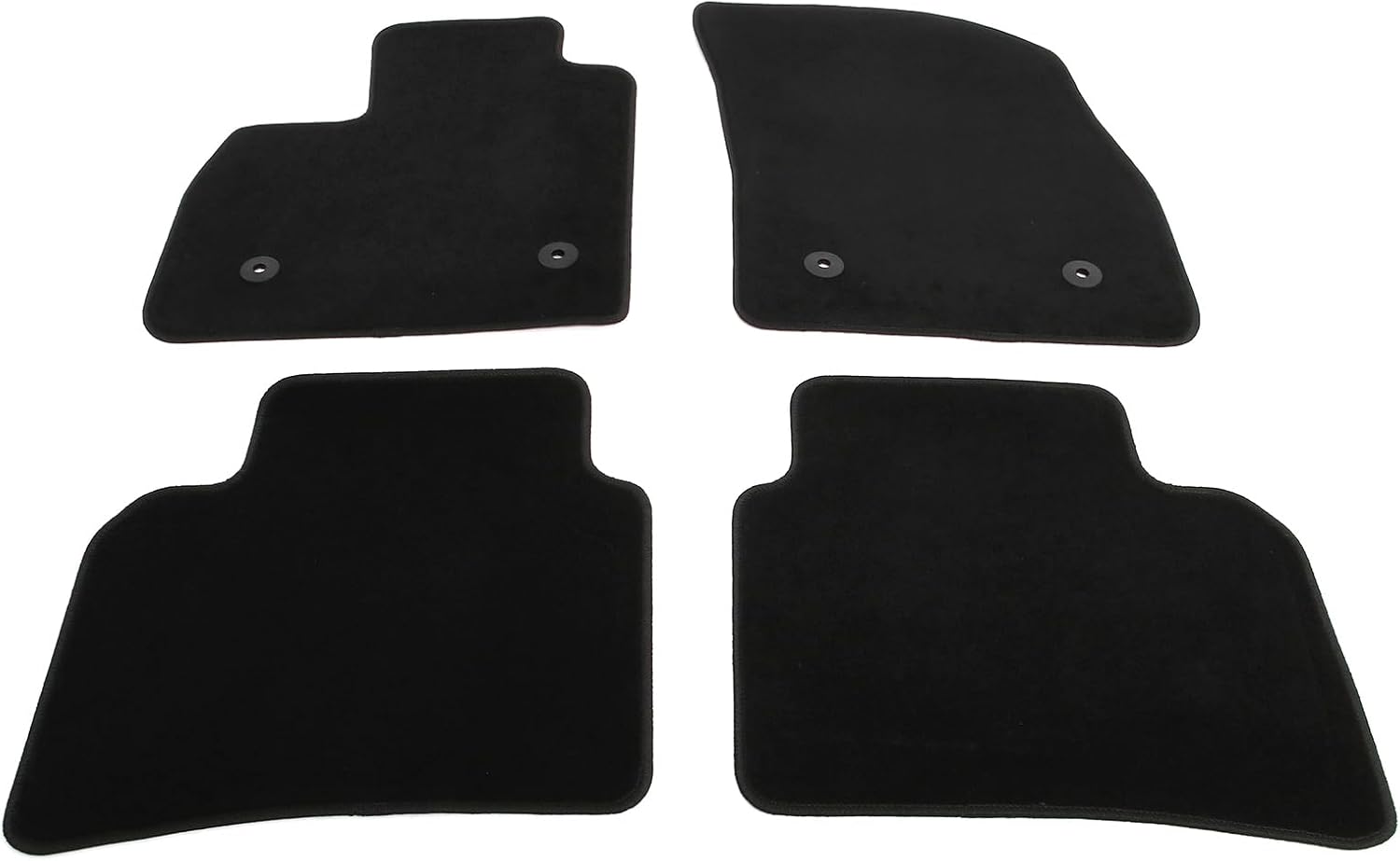 IKON MOTORSPORTS, Nylon Car Floor Mats Compatible with 2021-2025 Buick Envision, OE Fitment Style Black Driver Passenger Car Carpets, Front Rear 4PCS Full Set