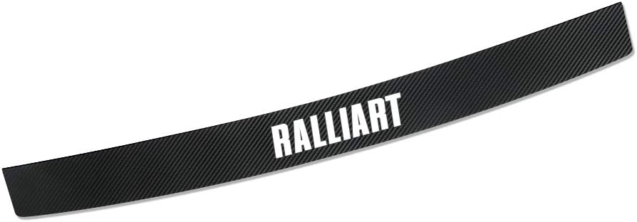 AIPOLE Car Rear Bumper Protectors For Ralliart, Carbon Fiber Auto Trunk Guard Plate Strips, Anti-Scratch Auto Threshold Guard Stickers Trim Styling Accessories