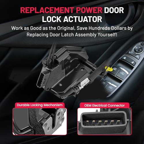 Image of SYERAL Door Latch Lock Actuator FL Front Left Driver Side Latch Motor Compatible with Nissan Altima 2013-2018 Replaces 937976 937-976 SM1675 80501-3TA0A 805013TA0A 80501-3TA0B 805013TA0B