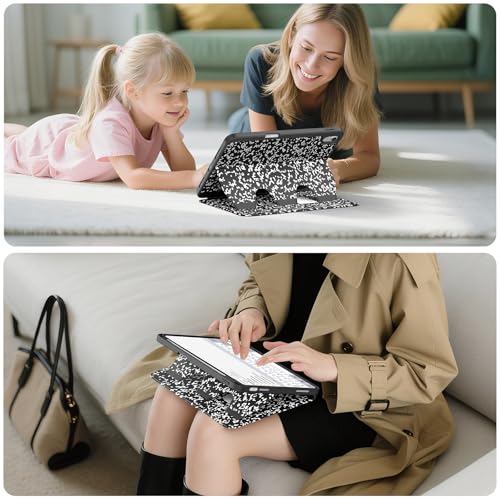 Supveco Case for iPad (A16) 11-inch 2025 and iPad 10th/11th Generation 10.9 Inch 2022,Smart Magnetic Folio Stand Cover with Pencil Holder,and Auto Sleep/Wake,Book Black by Supveco - Image 9