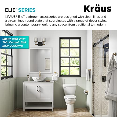 KRAUS Elie Bathroom Toilet Paper Holder in Brushed Gold, KEA-18829BG by Kraus - Image 6