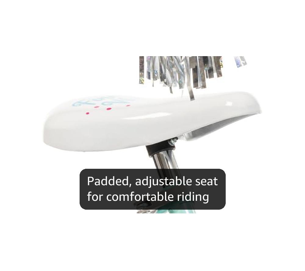 Huffy Illuminate Bike for Girls, 12/16/20 Inch Size Options, Ages 3+ Years Old, Removable Training Wheels (12" and 16" Only), Multiple Color Options, Easy Assembly, Streamers, Adjustable Seat, Durable