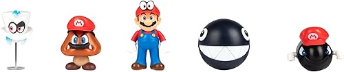 Miniatura 10 de SUPER MARIO - Figuras de acción de Nintendo Odyssey paquete múltiple articuladas articuladas de 2.5 pulgadas, juguetes coleccionables perfectos para