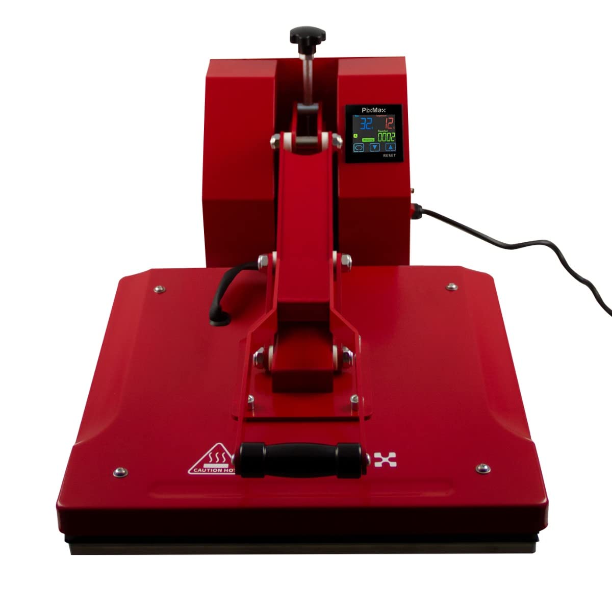 PixMax Stampa a Caldo per Il trasferimento Digitale a Sublimazione 50x50cm Display Touchscreen Pressione Regolabile Inchiostro Vinile 250°C Fai da Te Professionale 10 Fogli di Sublimazione in Omaggio