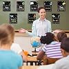 Pajean 75 Pcs Classroom Jobs Cards Teacher's Helpers Bulletin Board Set Class Jobs Pocket Chart with Chalkboard Brights Name Tags for Preschool Elementary Back to School Decor(Bright Chalkboard)