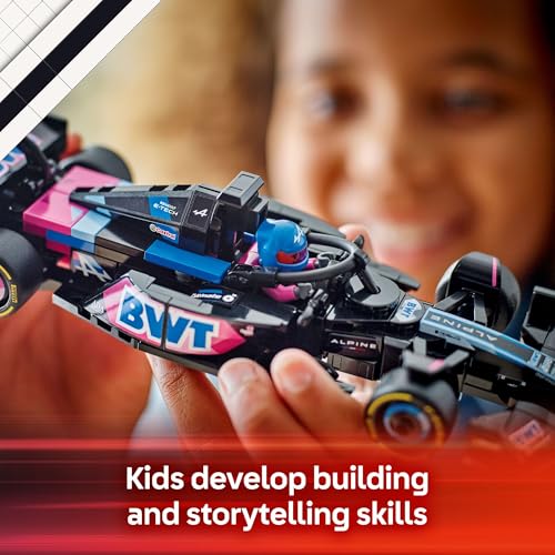 LEGO Speed Champions BWT Alpine F1 Team A524 Race Car Toy - Building Set for Kids, Boys & Girls, Ages 10+ - Toy Car for F1 Fans - Gift Idea for Birthday - 77248 - image 5