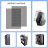PC Dust Filter 400x300mm, 4Pack DIY PC Case Dust Mesh Filter PVC Dustproof Filter Cover Cooler Fan Grills with Magnetic Strip for Computer PC Case Speaker(PVC, 400 * 300mm, 4pcs, Black)