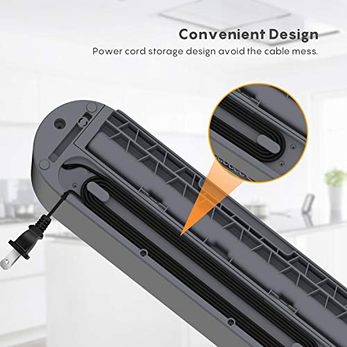Automatic Vacuum Sealer Machine, FRESKO 5-In-1 Hands-Free Food Sealer for Food Savers, Smart Vacuum Sealer with One-Touch Operation | LED Dynamic UI | Dry & Moist Food Modes | 20 Vacuum Bags
