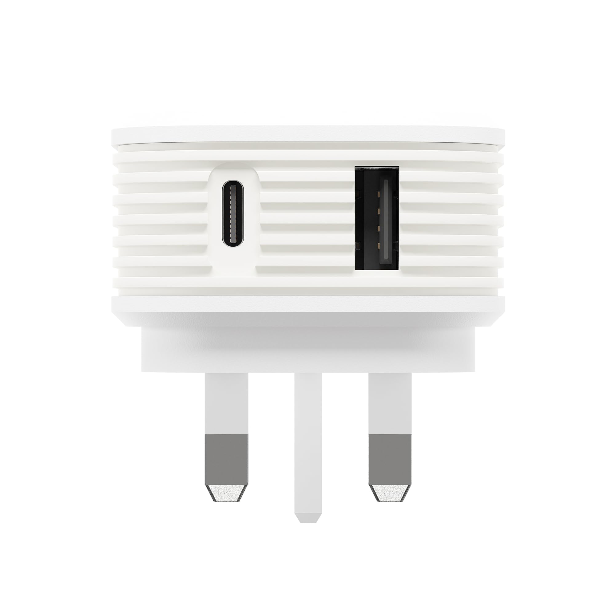 Juice 20W Dual Port Fast Charger Plug (White) | USB-C & USB-A | Sure Grip