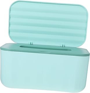 FIXOSHEE Caja Organizadora para Pañuelos De Escritorio y Pared Dispensador con Tapa Resistente y Práctico para Baño y Oficina Color Verde Retro