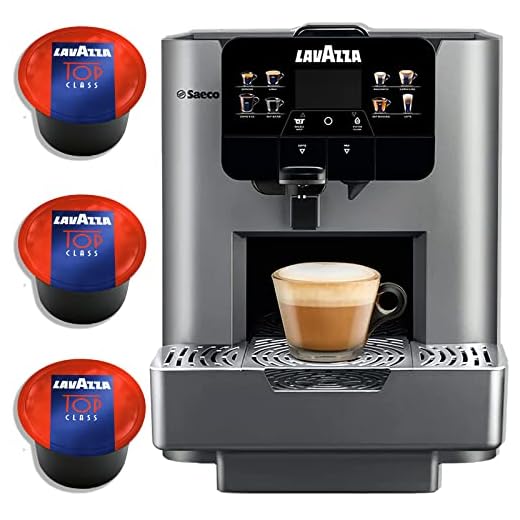 LAVAZZA Coffee Maker Omnia, Single Serve Espresso Machine with BLUE Top Class 100 ct, for Office Kitchen & Big Home