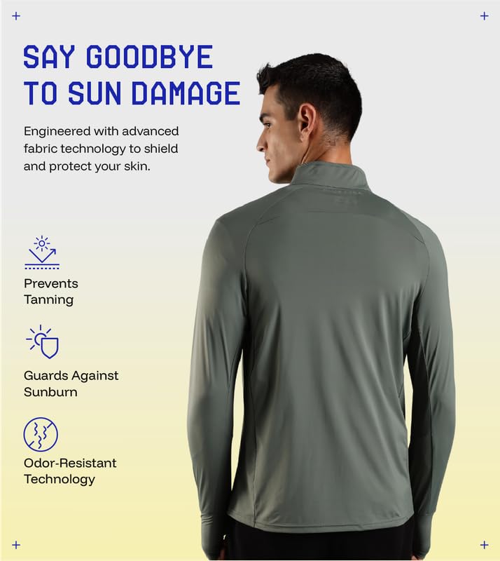 Image of Sunscreen Jacket ICE Pro - UPF 50+ Cooling Jacket for Men & Women | Cool Rush Pro Tech, UV Protection, Breathable, Sweat-Wicking, Anti-Microbial, Lightweight Sun Hoodie for Outdoor Sports & Travel