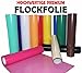 Produktbild Poli Tape (25,80/m²) Flockfolie 0,5m x 1m Tubitherm PLT Poli Flock Folie vom Fachhandel für T Shirt und Bekleidung (Weiss 001)