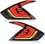 AUTOSAVER88 LED Tail Lights Assembly Compatible with 2016 2017 2018 2019 2020 2021 civic sedan Tail Lamps Not for hatchback (Smoke Replacement Assembly Sold in Pairs)