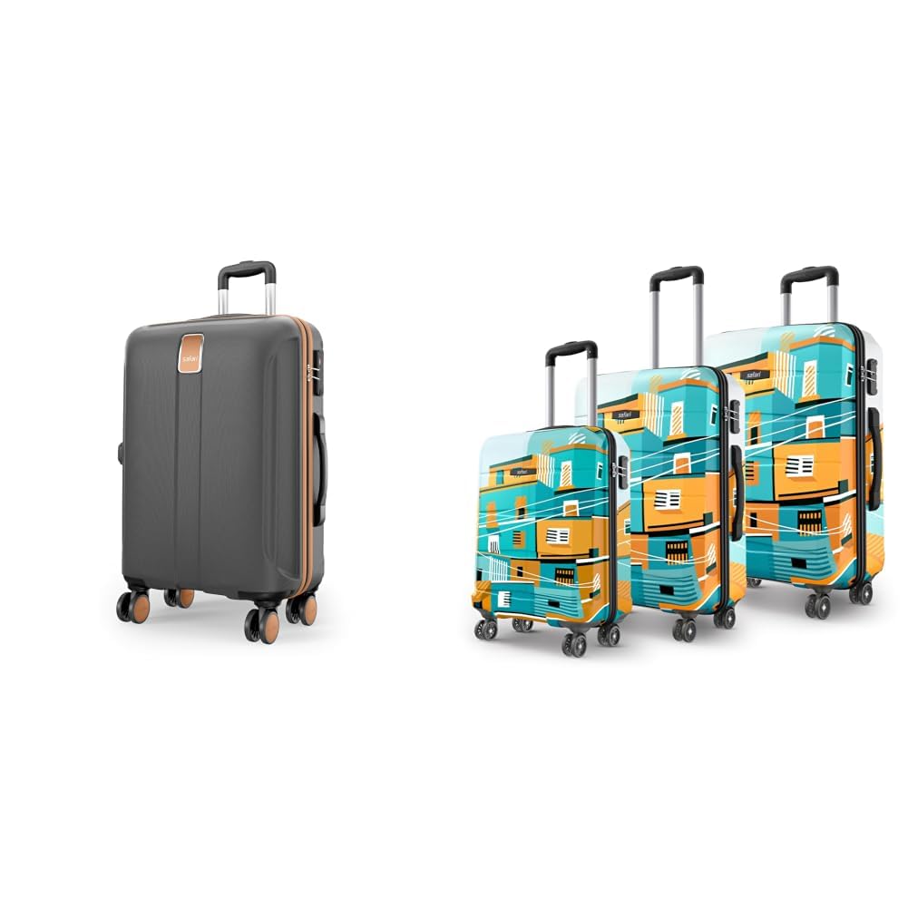Thorium Royale 8 Wheels Spinner 77cm Large Size Trolley Bag Hard Case Checkin + Oasis 55, 65 & 77 Cms Polycarbonate Trolley Bag, Printed Cabin 8 Wheels Spinner Travelling Hard-image-19