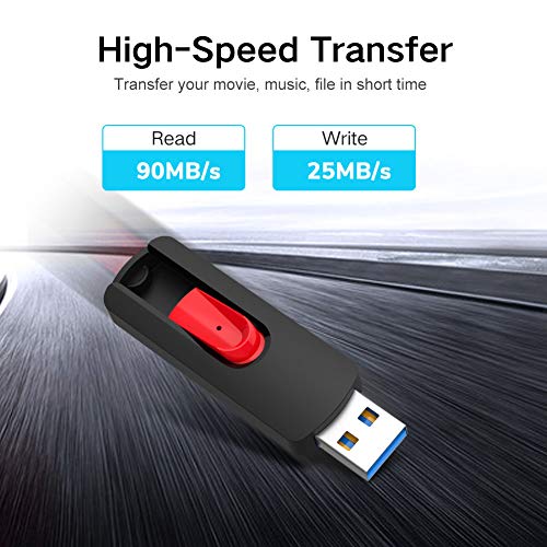 KEXIN USB Stick 128GB Speicherstick USB 3.0 Mini USB-Flash-Laufwerke Einziehbares USB Flash Drive Pen Drive Thumb Drive… – Bild 4