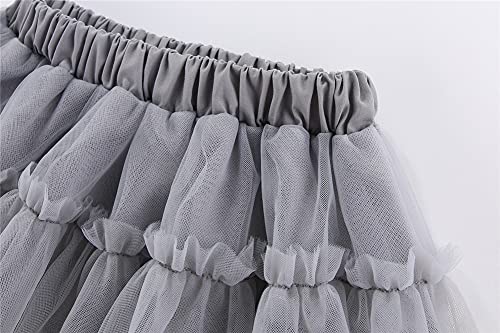 Image of Mud Kingdom Infant Toddler Girls Tulle Skirts Set Outfit T-Shirts Cute Print Casual Summer