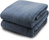 Biddeford Blankets Comfort Knit Blanket, Queen, Navy