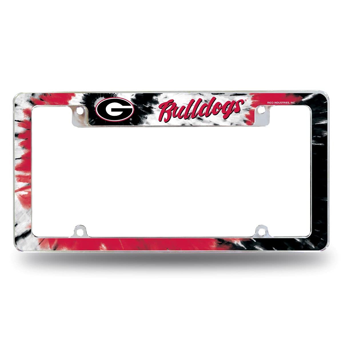 Rico AFC110101TTD Georgia University - Tie Die Design - All Over Chrome Frame (Top Oriented)