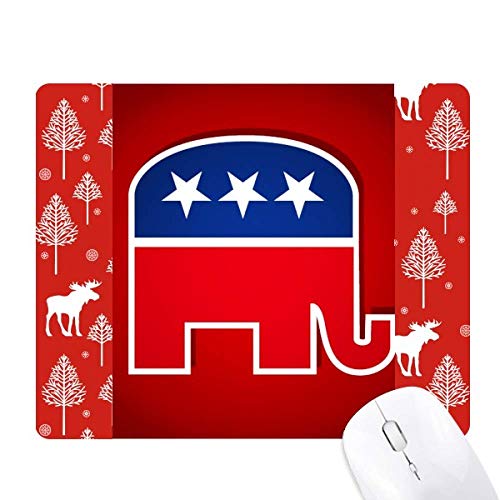 Éléphant Républicain de Noël en bois, cadeau idéal pour passionné USA