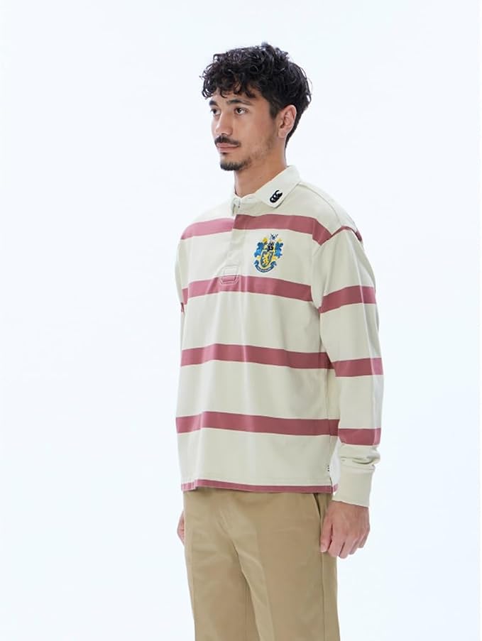 Amazon.co.jp: [カンタベリー] L/S RUGGER SHIRT ロングスリーブラガー