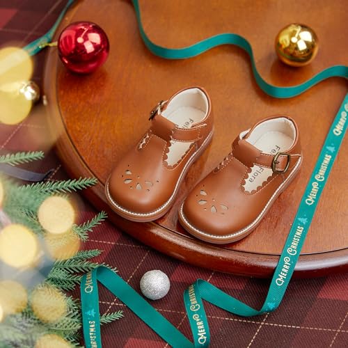 Image of Felix & Flora Toddler Little Girl Mary Jane Dress Shoes - Ballet Flats for Girl Party School Shoes
