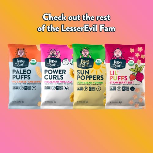 Image of LesserEvil Organic Popcorn Favorites Pack, 2 Bags of Himalayan Pink Salt (4.6 oz each), 1 Bag of Himalayan Gold (4.6 oz)