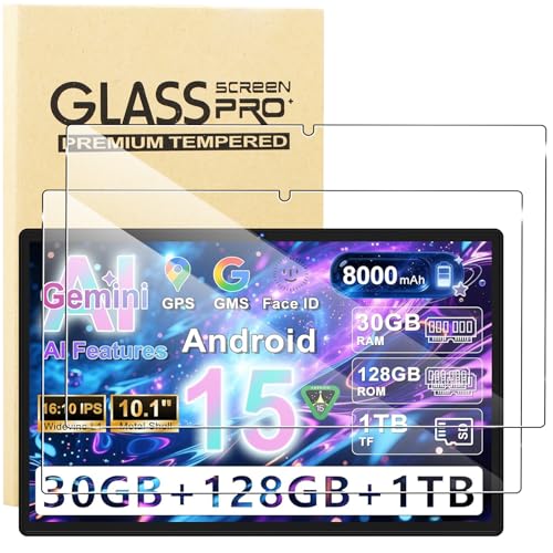 KUSINHOKA Vetro Temperato per Dghrti Tab 30, [2 Pezzi] Durezza 9H Pellicola Protettiva, Anti-Graffio, HD Trasparente Protezione Schermo Protector Film per Dghrti Tablet 10 Pollici