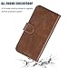 ISADENSER Compatible with LG K20 Plus/LG K10 2017 Case/LG K20V Case, Premium PU Leather Flip Cover Vogue Business with Kickstand and Credit Slots Wallet Phone Case for LG K10 2017 Retro Brown HX