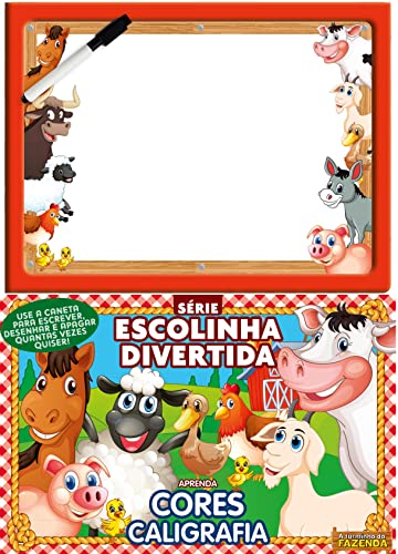 Escolinha Divertida Turminha da Fazenda - Aprenda Cores Caligrafia