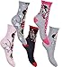 Produktbild 5 Paar Disney Minnie Maus Frozen Prinzessin Original Mädchen Crew Standard Größe Baumwolle reichen Socken Set 5er Pack 70% Baumwolle  6 Kinder  2 UK Größe Gr. 23/26 EU, 5er Pack