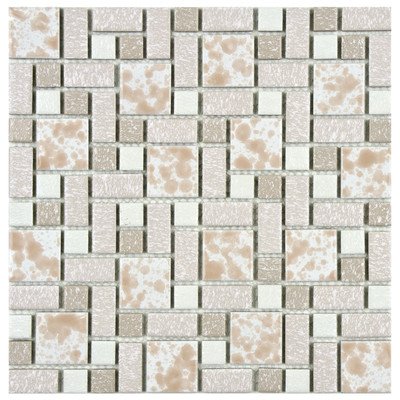 Academy Random Sized Porcelain Glazed Mosaic in Pink
