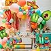 Mexican Party Decor Fiesta Balloons Taco Llama Cactus Avocado Chili Pepper Sombrero Mylar Balloon Fiesta Letter Banner Birthday Mexican Fiesta Theme Cinco De Mayo Party Decor 9 Pcs Set