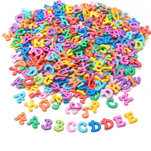 Foam Letter Stickers, Colorful self -Adhesive Puffy Alphabet Shapes Materials, A-Z for Crafts and Teaching (1044pcs 1INCH)