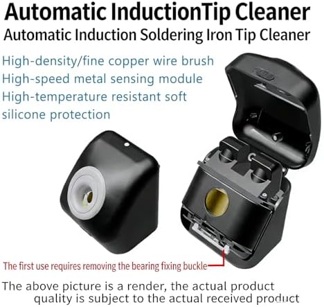 Electric Soldering Iron Tip Cleaner, Three-Speed Control, Multi-Functional Automatic Sensing, Suitable for Small Brass Soldering Iron Tips.