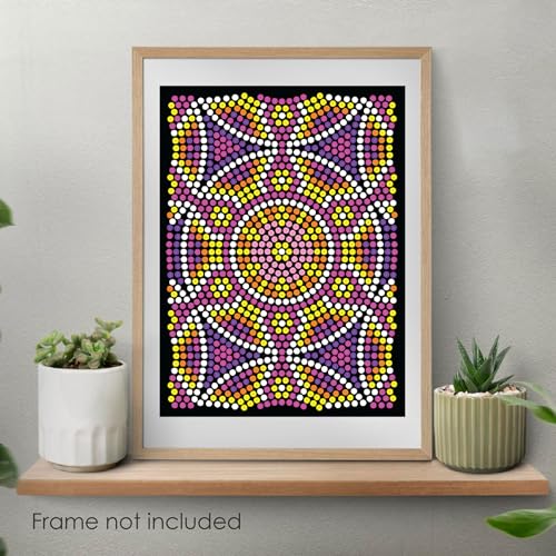 Image of Imagimake Mystery Mosaic Patterns | Paint by Numbers Kit for Adults | 30 Design Sheets & 20 Colouring Pens | Colouring Book for Stress Relief | Painting Kit for Beginners| Art Therapy kit for Adults