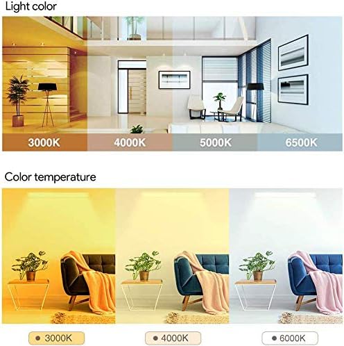 4000K LED Batten Lights, 60CM 2ft 20W 2400LM LED Tube Light, Neutral White LED Garage Light for Bathroom, Kitchen, Corridor, Garage, Warehouse-UK Shipping
