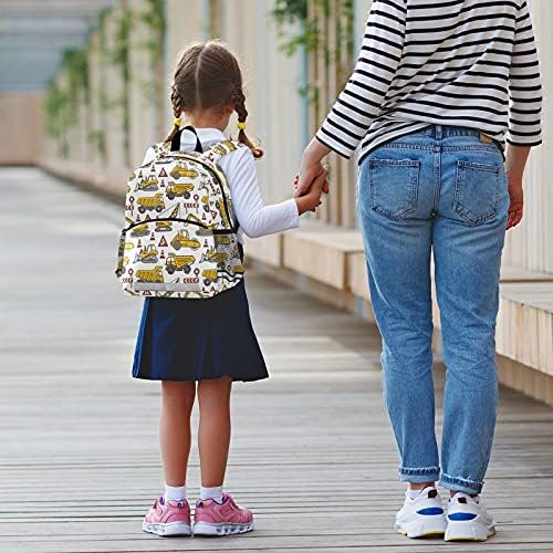 Toddlers Backpack Kids Truck Childish Bookbag for Boys Girls 3-6 Years Preschool Kindergarten Cute Mini Bags with Safety Leash Daypack