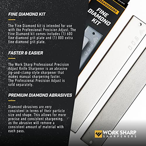 Image of Work Sharp Professional Precision Adjust 600 & 800 grit Fine Diamond Abrasive Kit
