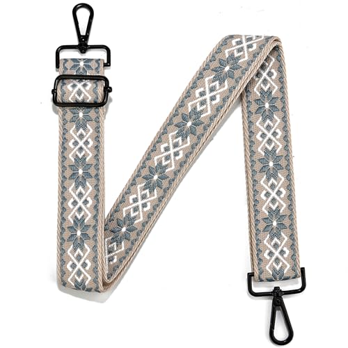 Image of Crossbody Straps for Purses Silver Hardware Purse Strap Wide Shoulder Strap Adjustable Replacement