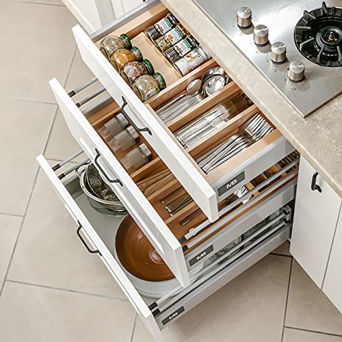 GTV - Modern Box Schublade I L=450mm H=83 mm I Grau I Leises Schließen I Belastung bis zu 40 kg I Einfache Installation I Synchronisation… – Ansicht 6