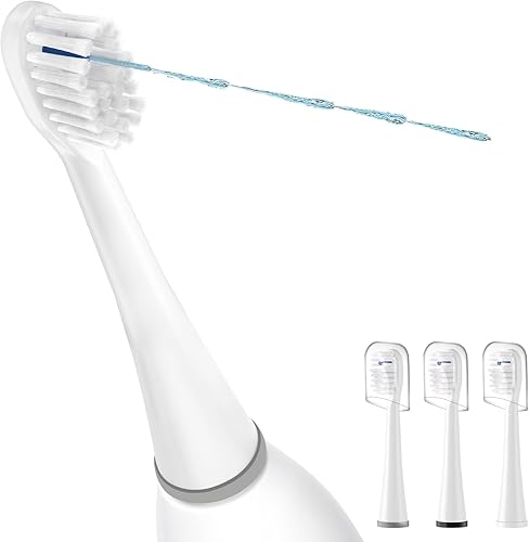 Cabezales de repuesto para cepillo de dientes Water-Pik Sonic Fusion y Sonic Fusion 2.0, SF01, SF02, SF03 y SF04, cerdas transparentes, forma