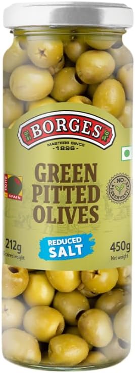Green Pitted Olives, 450g