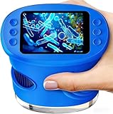 Ashfly Microscopio digital para niños de 1080P HD de 2, regalo para 4-12 años-Azul