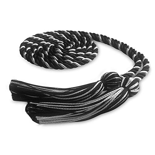Image of Endea Graduation Single Honor Cord Two-Color (Black /White)