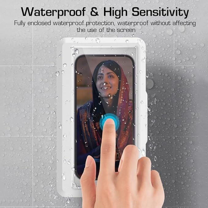 Image of Shower Phone Holder | Waterproof Bathroom Mobile Phone Holder | Anti-Fog Case for Shower | Wall Mountable
