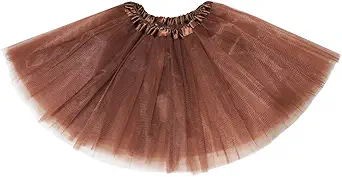 Women's 5-Layer Tulle Tutu Skirt, Adult Dance Ballet Tulle Dress,Teens Halloween Cosplay Running Tutu